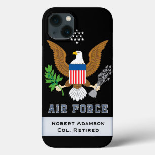 Defensiemembleem militaire luchtmacht personaliser iPhone 13 hoesje