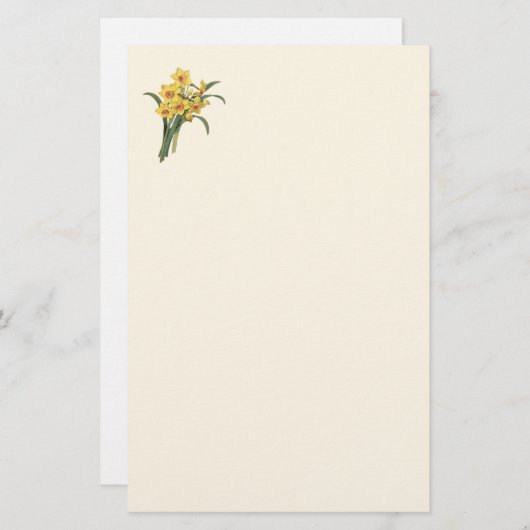  deffodils briefpapier (Voorkant / Achterkant)