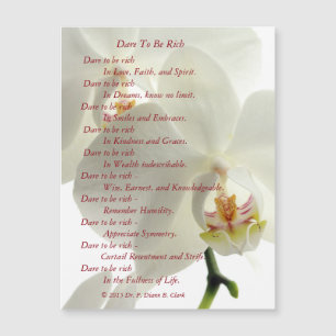 "Défi à être" carte magnétique riche