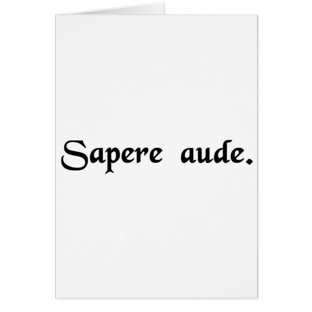 Défi à être sage (Devant)