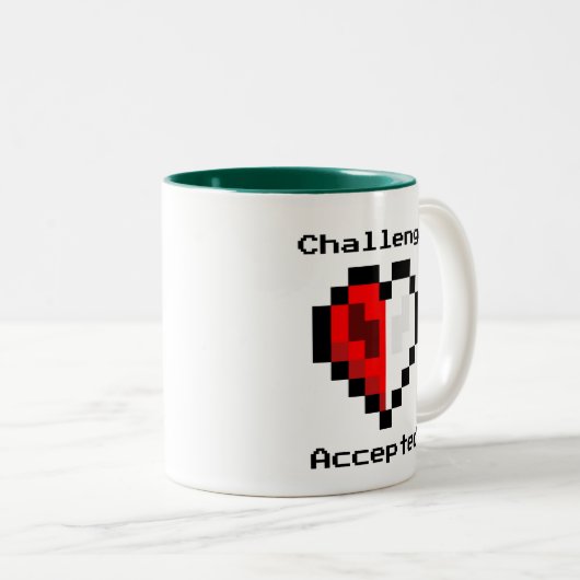 Défi Accepté Café Mug (Devant droit)