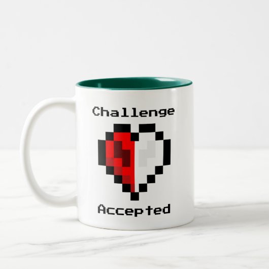 Défi Accepté Café Mug (Gauche)
