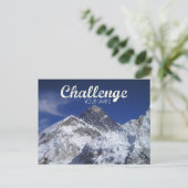 Défi du mont Everest votre carte postale de (Debout devant)