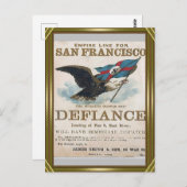 Defiance Clipper Zeilen Briefkaart (Voorkant / Achterkant)