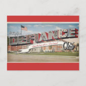 Defiance Ohio Briefkaart (Voorkant)