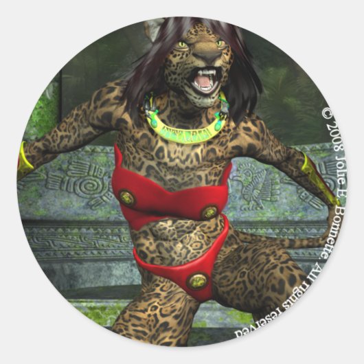 Defiance Round Sticker (Voorkant)