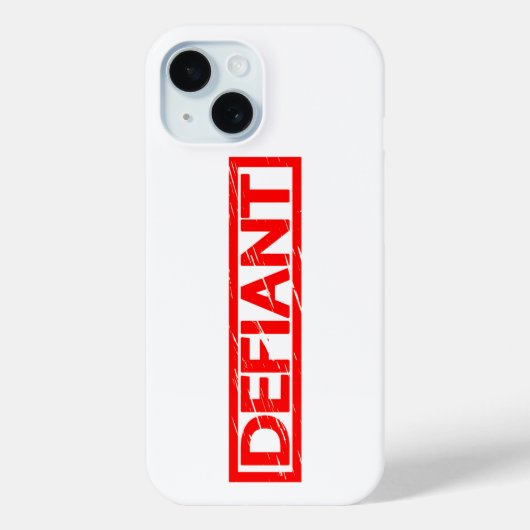 Defiant Stamp Case-Mate iPhone Case (Achterkant)