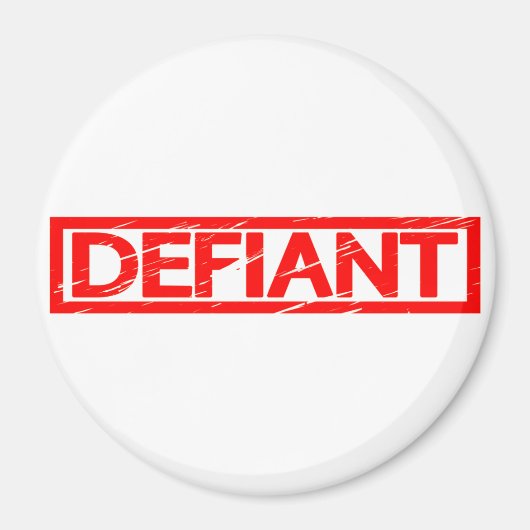 Defiant Stamp Magneet (Voorkant)