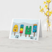 Défilé de Popsicle - carte de voeux (Fleur jaune)