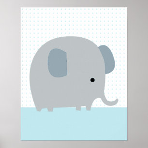 défilé des éléphants 2 Poster d'art