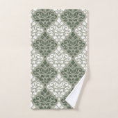 Défiler Damas Mixte Motif Vert Vert Vert Vert Vert (Serviette à main)