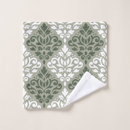 Défiler Damas Mixte Motif Vert Vert Vert Vert Vert (Gant de toilette)