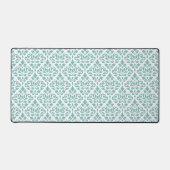 Défiler Damask Motif Turquoise (Recto)