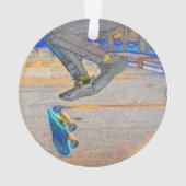 Défiler le pont - Trick de skateboard (dos)