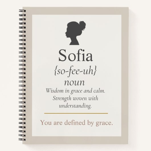 Defined by Name Spiral Notebook Notitieboek (Voorkant)