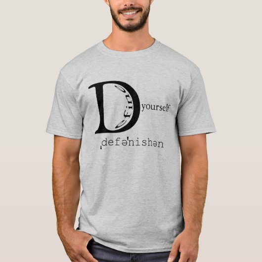 DefineYourselfLogoShirtGrey T-shirt (Voorkant)