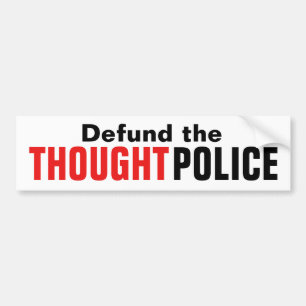 Definieer de denkpolitie bumpersticker