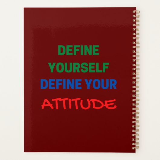 Definieer uw eigen houding planner (Achterkant)