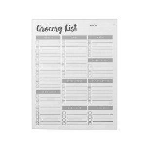 Définir 1 Bloc-notes de liste d'alimentation