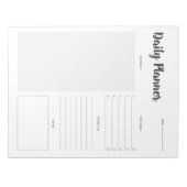 Définir 1 Bloc-notes de planificateur quotidien (Devant)