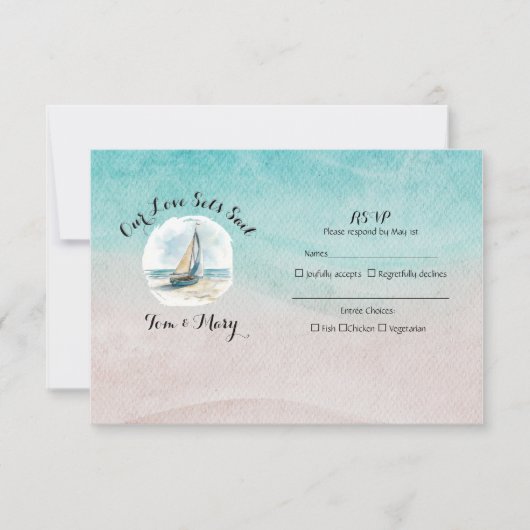 Définir le mariage de voile RSVP (Devant)