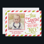Définir une carte photo de Noël<br><div class="desc">Célébrez la saison avec cette carte de vacances moderne et élégante de Berry Berry Sweet. Visitez WWW.BERRYBERRYSWEET.COM pour plus de détails sur nos collections de vacances. Couleur arrière - plan personnalisable.</div>