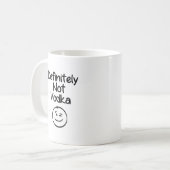 Definitely Not Vodka Koffiemok (Voorkant links)