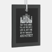 Definitie architect glas ornament (Voorkant Rechts)