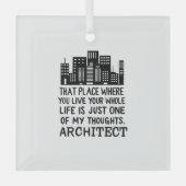 Definitie architect glas ornament (Voorkant)