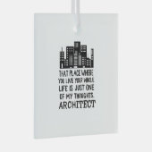 Definitie architect glas ornament (Voorkant Rechts)