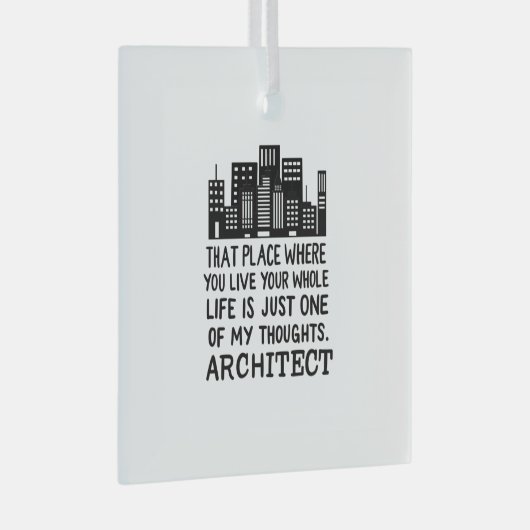 Definitie architect glas ornament (Voorkant Rechts)