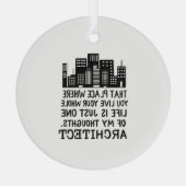 Definitie architect glas ornament (Achterkant)