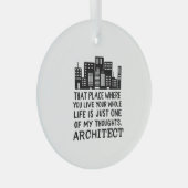 Definitie architect glas ornament (Voorkant Rechts)