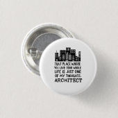 Definitie architect ronde button 3,2 cm (Voorkant /achterkant)