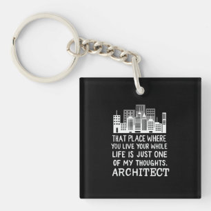 Definitie architect sleutelhanger