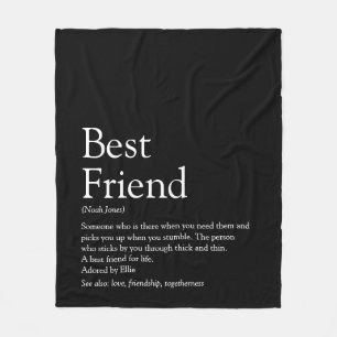 Definitie Beste Vriend Persoonlijk Fleece Deken