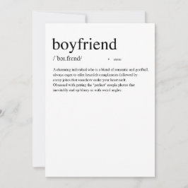 Definitie Boyfriend Valentijnskaart Feestdagenkaart