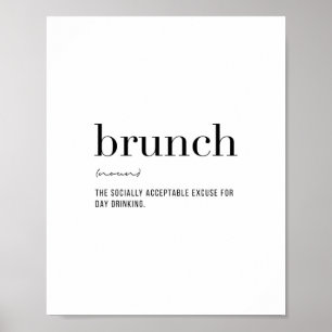 Definitie Brunch Poster