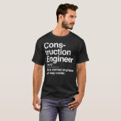 Definitie constructietechnicus alleen normaal t-shirt (Voorkant volledig)