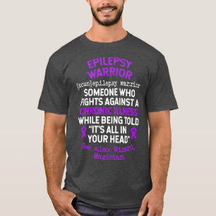 Definitie Epilepsy Warrior Epilepsy Bewustheid T-shirt