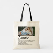 Definitie foto van de beste tante ooit tote bag (Achterkant)