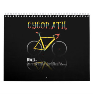 Definitie Funny Cycling Addict Gift for Kalender