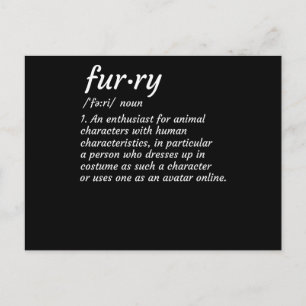 Definitie Furry Fandom Furry Design Cosplay Briefkaart