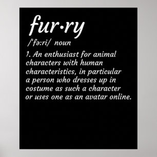 Definitie Furry Fandom Furry Design Cosplay Poster