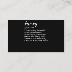 Definitie Furry Fandom Furry Design Cosplay Visitekaartje