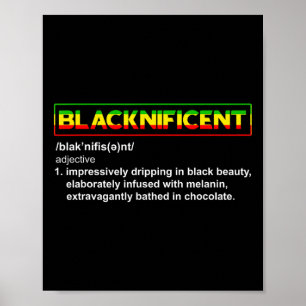 Definitie Juneteenth Zwarte Geschiedenis Afrikaans Poster