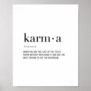 Definitie Karma Poster