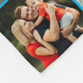 Definitie papa Spreuk Foto Collage Klein Blauw Fleece Deken (Hoek)