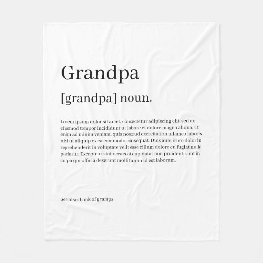 Definitie uw eigen, persoonlijk gepersonaliseerde fleece deken (Voorkant)