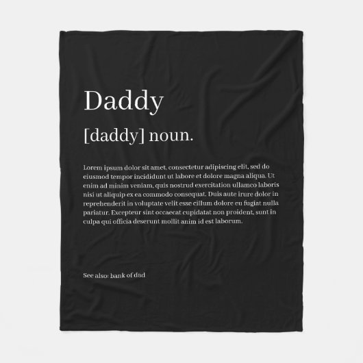 Definitie uw eigen, persoonlijk gepersonaliseerde  fleece deken (Voorkant)